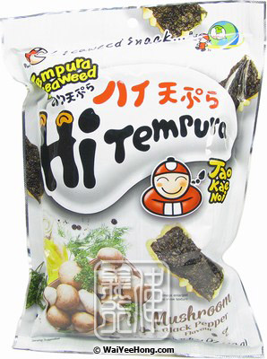Tempura Seaweed (Mushroom & Black Pepper Flavour) (小老板天婦羅紫菜 (黑椒磨菇)) - Click Image to Close