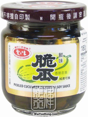 Pickled Cucumber (Sliced) In Soy Sauce (愛之味鮮味脆瓜) - Click Image to Close