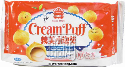 Cream Puff (Milk Tea) (義美小泡芙 (奶茶)) - Click Image to Close