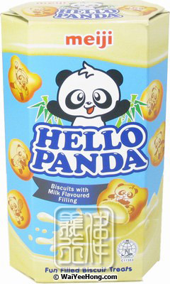 Hello Panda Biscuits (Milk Filling) (牛奶味熊猫餅) - Click Image to Close
