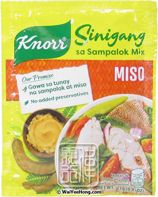 Sinigang Sa Sampalok Miso (Tamarind Soup Mix With Miso) (菲律賓麵豉海鮮湯料) - Click Image to Close