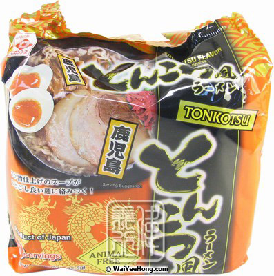 Tonkotsufu Kagoshima Ramen Instant Noodles Multipack (鹿兒島拉麵 (豚骨)) - Click Image to Close