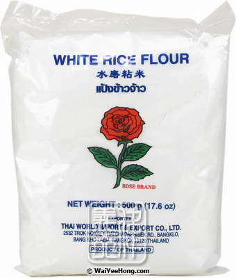White Rice Flour (玫瑰 水磨粘米粉) - Click Image to Close