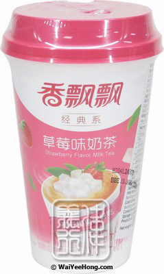Milk Tea Drink Mix (Strawberry) (香飄飄奶茶 (草莓)) - Click Image to Close