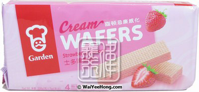 Cream Wafers (Strawberry) (嘉頓士多啤梨威化餅) - Click Image to Close