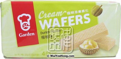 Cream Wafers (Durian) (嘉頓榴蓮威化餅) - Click Image to Close