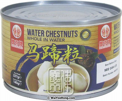 Water Chestnuts Whole In Water (雙喜馬蹄粒) - Click Image to Close