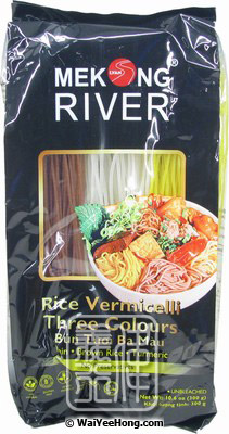 Rice Vermicelli Three Colours (Bun Tuoi Ba Mau) (湄公 越南多彩米粉) - Click Image to Close