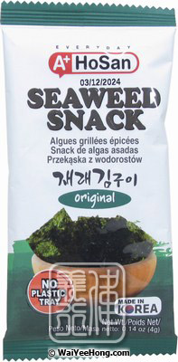 Seaweed Snack (Original) (韓國紫菜 (原味)) - Click Image to Close