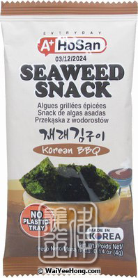 Seaweed Snack (Korean BBQ) (韓國紫菜 (燒烤)) - Click Image to Close