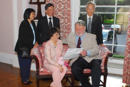 Terry Waite, with Wai Yee Hong owners