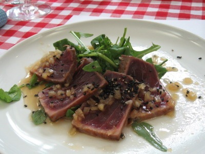 Seared Tuna with Yuzu Ponzu & Sesame Dressing