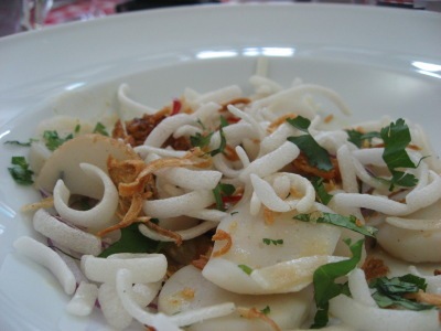 Spicy Burmese Fishball Salad aka Nga-pè Thoh(k)