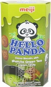 Hello Panda Biscuits (Matcha Green Tea Cream Filling)